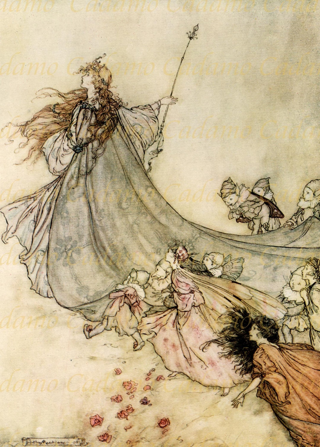 Arthur Rackham Illustration From Midsummer Night's Dream - Etsy