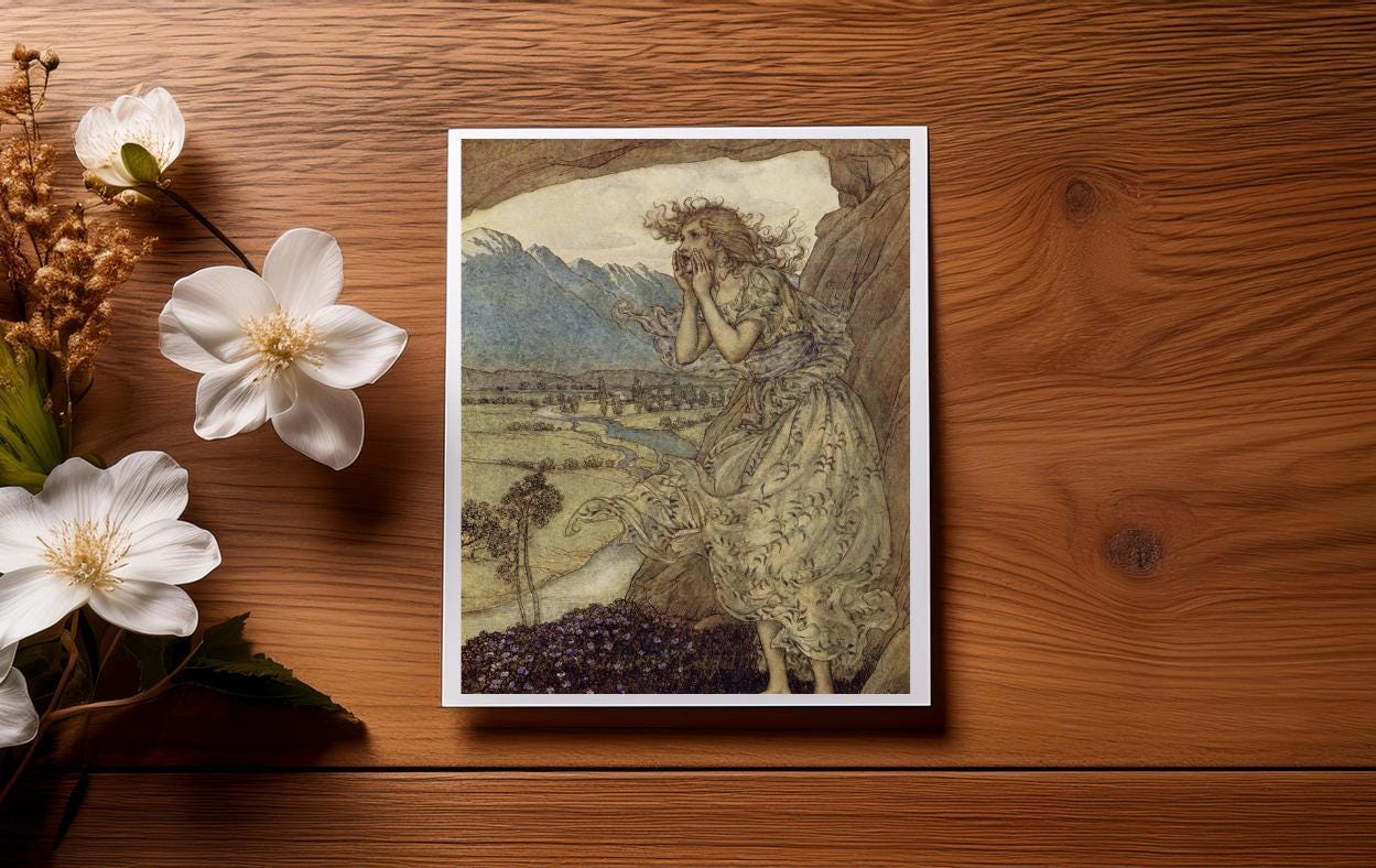 Arthur Rackham Comus Illustration - Card or Print - Etsy