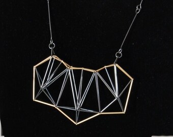 Truss pendant with gold