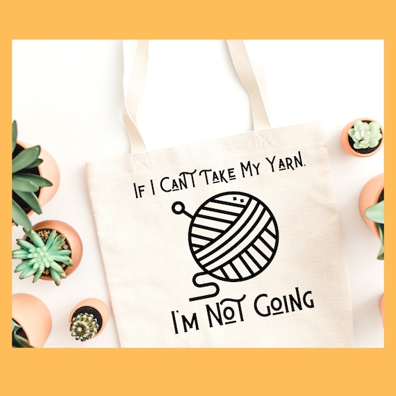 Yarn Tote Bag; Crocheter's Bag; Knitter's Bag; Yarn Bag