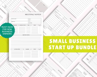 Editable BookKeeping Forms Invoice Templates For CRM, Employee HR, Productivity Tools for Entrepreneurs Start Up Small Business Bundle