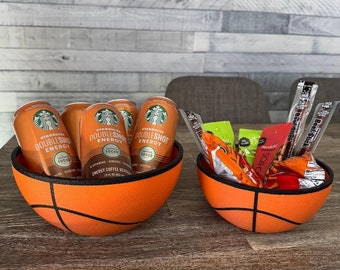 Basketball Snack Bowl | Custom Text | Basketball Party Decor | Basketball Fan Gift