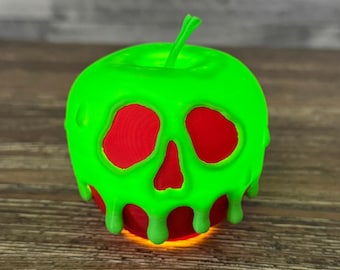 TinyBrights Poison Apple Light: Evil Queen Wicked Witch Decor | Halloween Costume Prop
