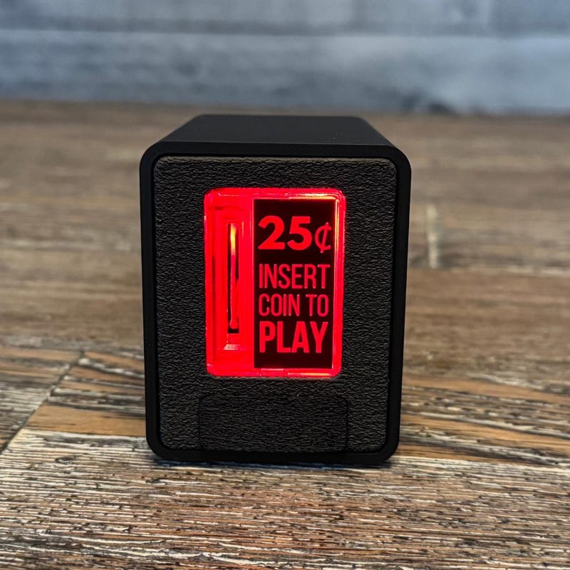 Cube Arcade Machine 25 Cents Coin Slot - Etsy