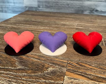 Mini Heart Decor | Pillow-Shaped Figurine | Valentine’s Day Gift Decor