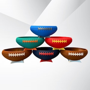 Personalisierte Fußball Snackschale: Game Day Party Dekoration