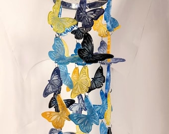 Móvil atrapasoles de mariposa de resina personalizado