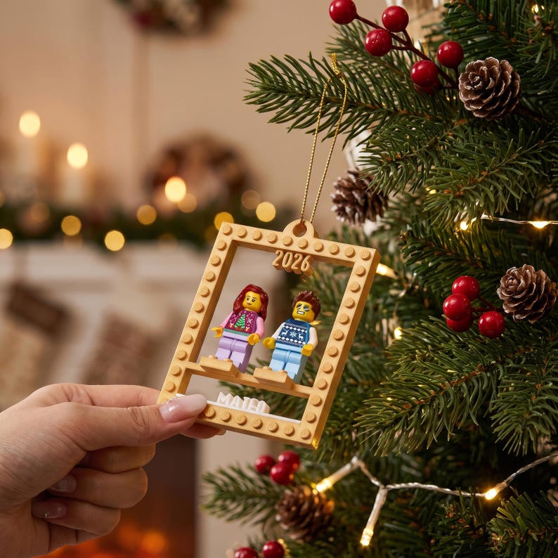 Personalized Minifigure Christmas Ornament,custom Family & Pets Names ...