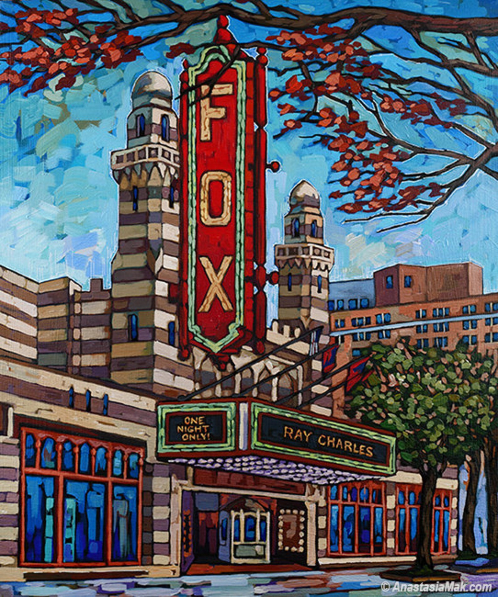 Fox Theater, Atlanta, Peachtree Street, Downtown Atlanta, GA, Ray