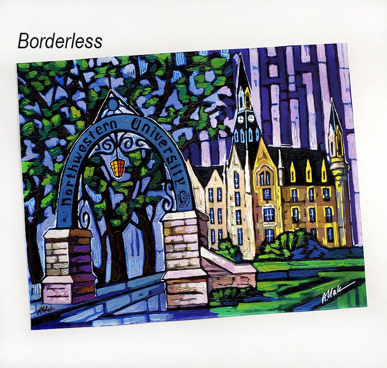 Northwestern University Northestern Print er Arch Etsy