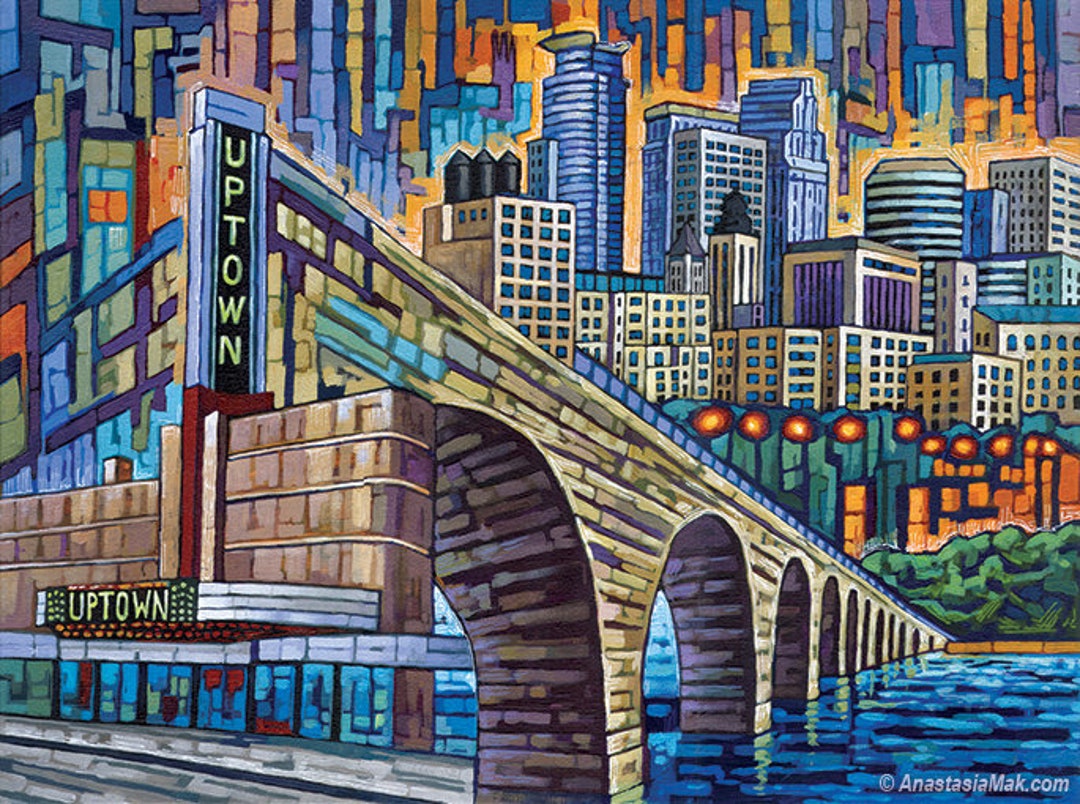 Minneapolis Art, Minneapolis Uptown, Stone Arch Bridge, Minneapolis ...