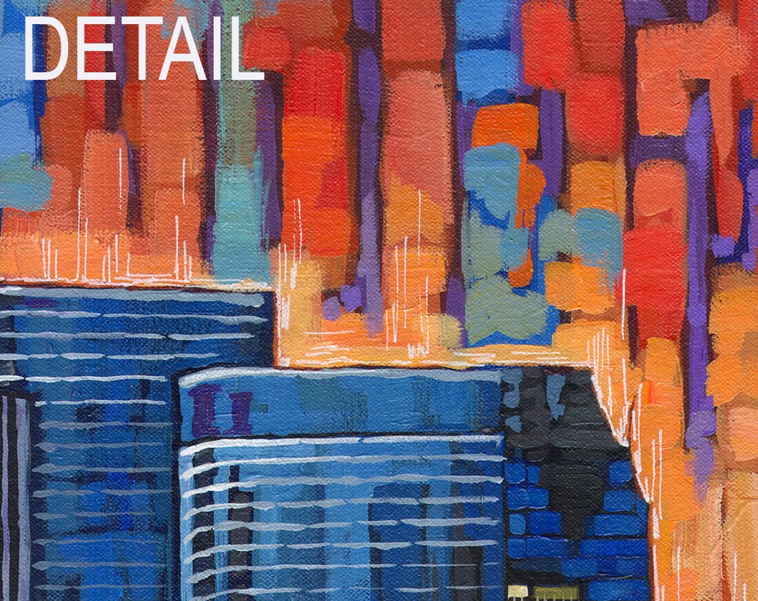 Houston Skyline, Houston Artwork, Houston Print, Space City, Houston TX