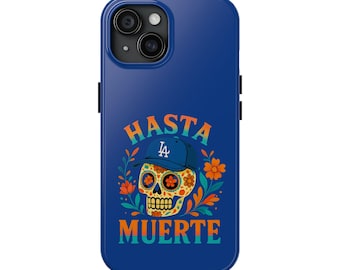 Funda rígida para teléfono de los Dodgers de Los Ángeles: Diseño Hasta Muerte