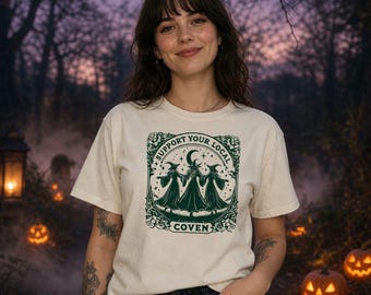 Support Local Witches Coven T-Shirt – Unisex Jersey Halloween Magic Tee