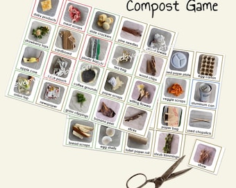 Compost Sorting Game: Printable Flashcards (PDF)