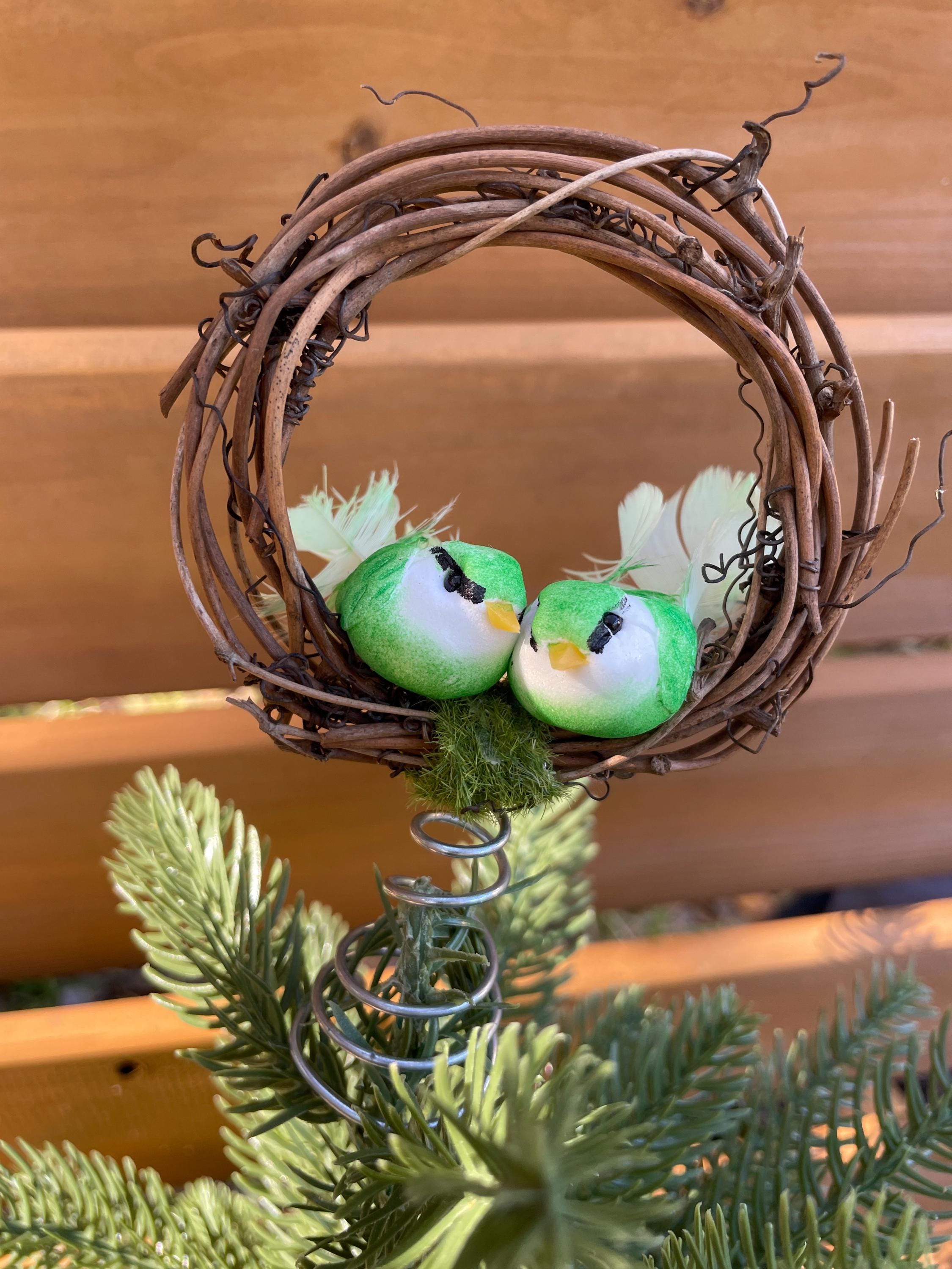St Patrick’s Day Tree Topper: Mini Grapevine Wreath, Woodland Theme ...