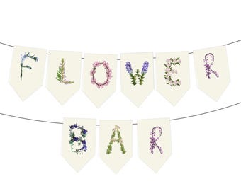 Flower Bar Hanging Banner - Bloom Bar Sign for make your own bouquet - DIY Comes unstrung
