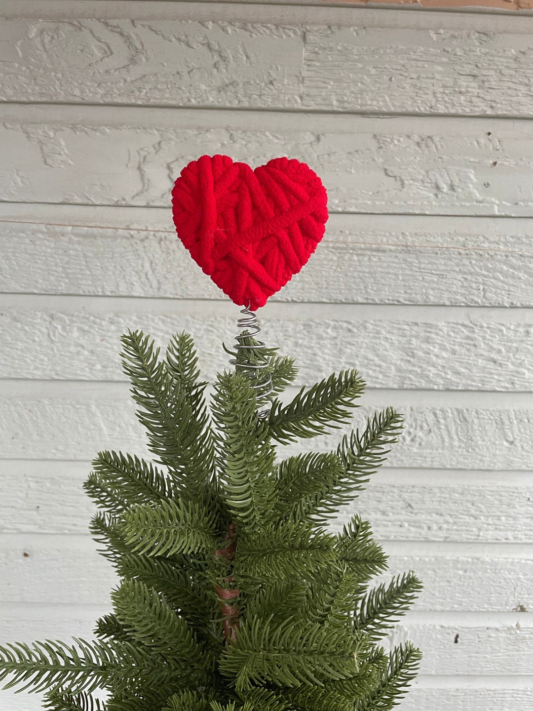 Bright Red Heart Tree Topper for Your Valentine Tree Soft Mini Tree