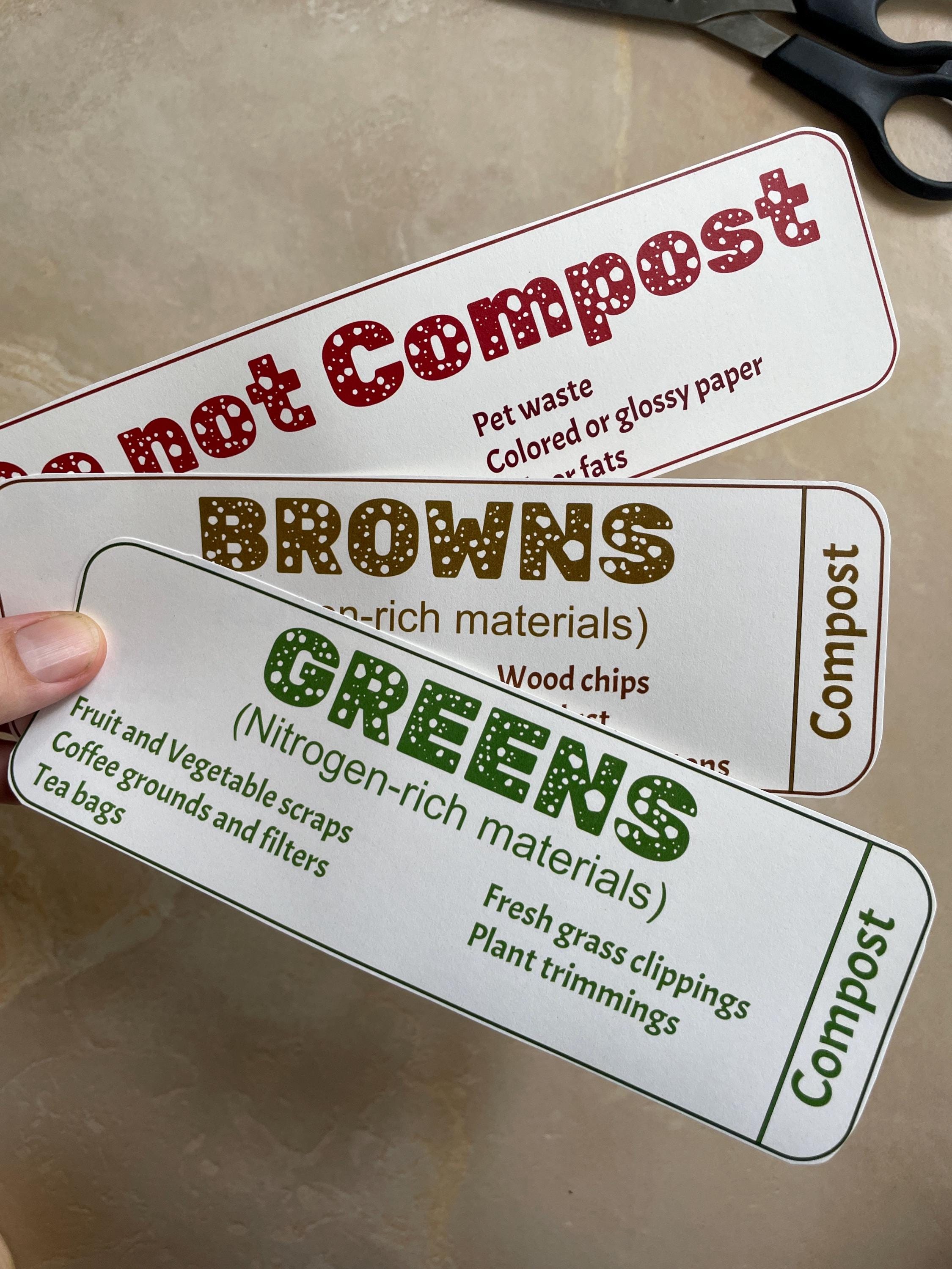 Printable Compost Labels - Etsy