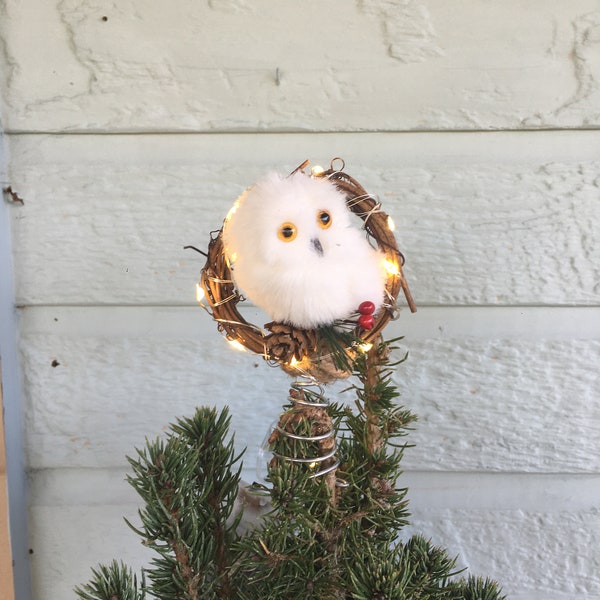 Owl Christmas Tree Topper Etsy