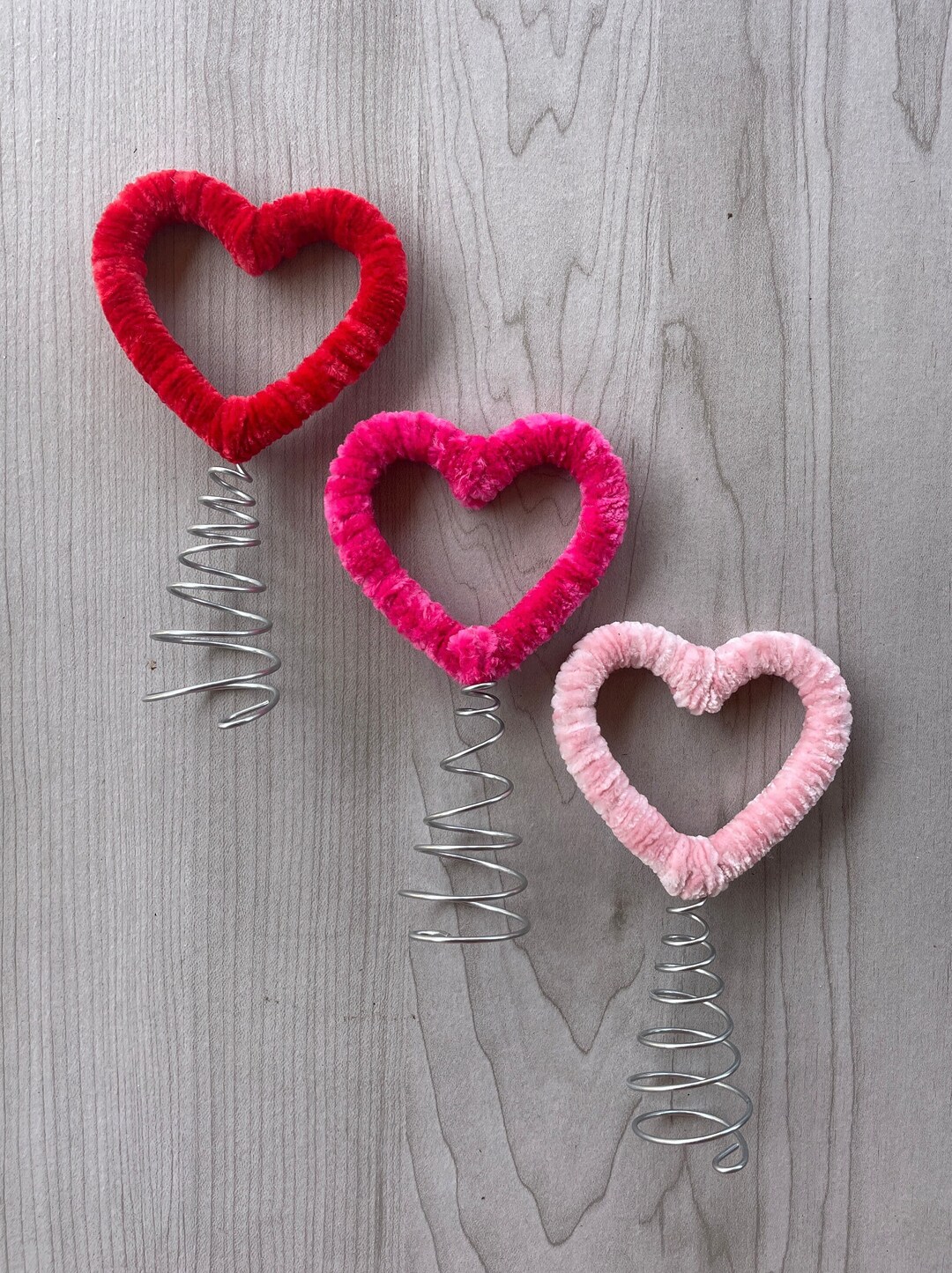 Heart Tree Topper for Your Valentine Tree Mini Tree Topper Choose Red