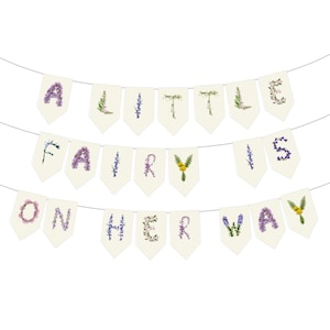 Una pequeña hada está en camino - Banner de baby shower con temática de hadas sin encordar - Cumpleaños del bosque encantado - Hazlo tú mismo