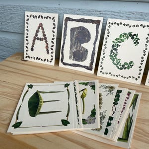 Printable Alphabet for a Woodland Classroom or Nursery - Digital Download Nature Alphabet Letters - Embedded Pictures