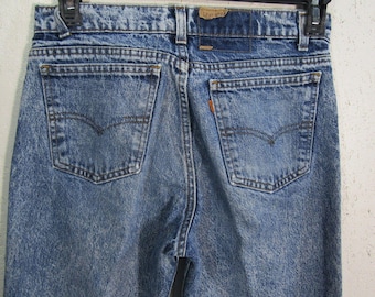 Vintage Levi's Acid Wash Jeans Men's Size 30x32 Orange Tab 80's Denim Pants