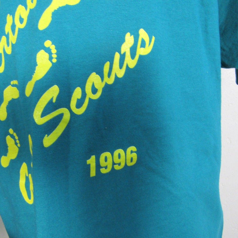 Vintage 1996 Single Stitch Girl Scouts Stepping Up T-Shirt Adult Size XL USA image 3