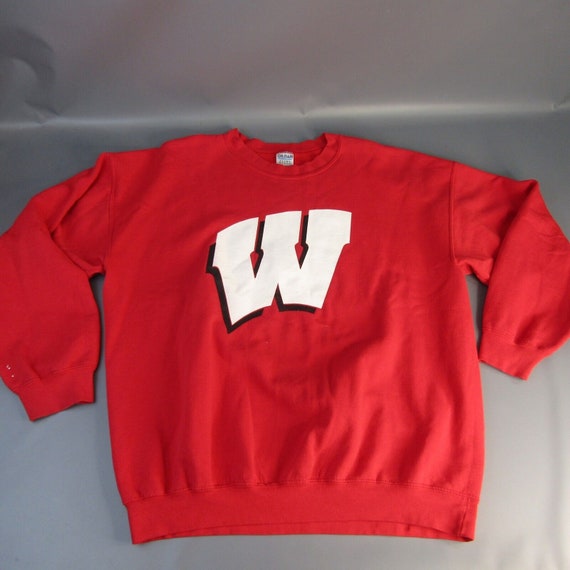 Vintage Wisconsin Badgers Crewneck Sweatshirt Men'