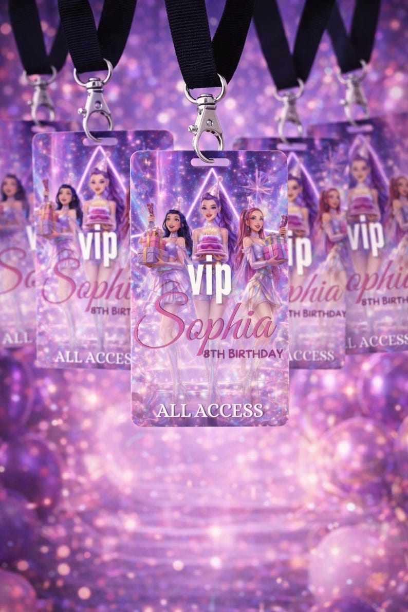 KPOP VIP Birthday Pass Editable Canva Template, Personalized All Access ...