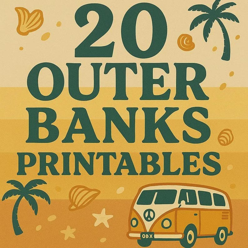 Outer Banks Printables 20 Downloads, Obx, Pouges, Beach Vibe, OBX - Etsy