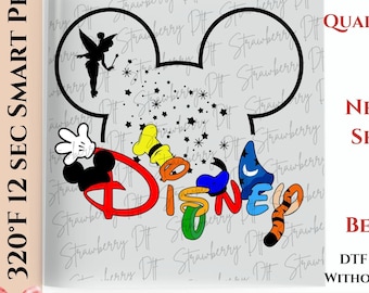 2026 Custom Disney Trip Dtf ,Mickey Mouse Disney Trip, Disneyland Group, Ready For Press, Custom Dtf Transfer,Full Color Heat Transfer