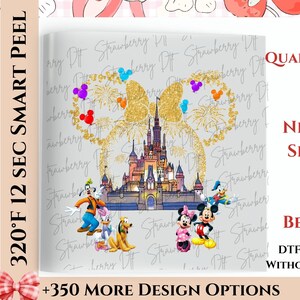 Disney 2025 Ready To Press, Disney Castle DTF Transfer, Heat Press Transfer, Direct To Film, Disney Dtf Transfers, Ready To Ship