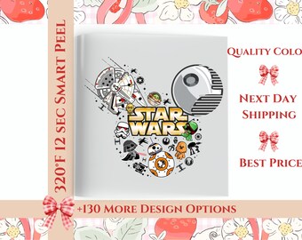 Disney Star Wars Mickey Head DTF Transfer, Star Wars Group Dtf, Star Wars Characters Dtf, Star Wars Land, Disneyland Trip DTF.