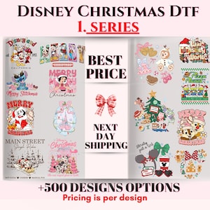 Disney Christmas Dtf Gang Sheet, Disney Christmas Ready To Press, Personalized Disney Christmas Dtf, Disney Dtf Gang Sheet, Disney Hot Press