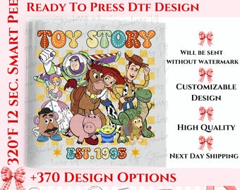 Retro Toy Story Est. 1995 Dtf Transfer Print, Toy Story Ready To Press, Vintage Disney Toy Story Heat Press, Full Color Heat Transfer.