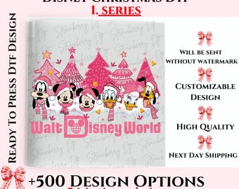 Walt Disneyworld Dtf, Disney Christmas Dtf Transfers, Disney Christmas World Dtf, Christmas Tree Transfers, Disney Christmas Characters Dtf