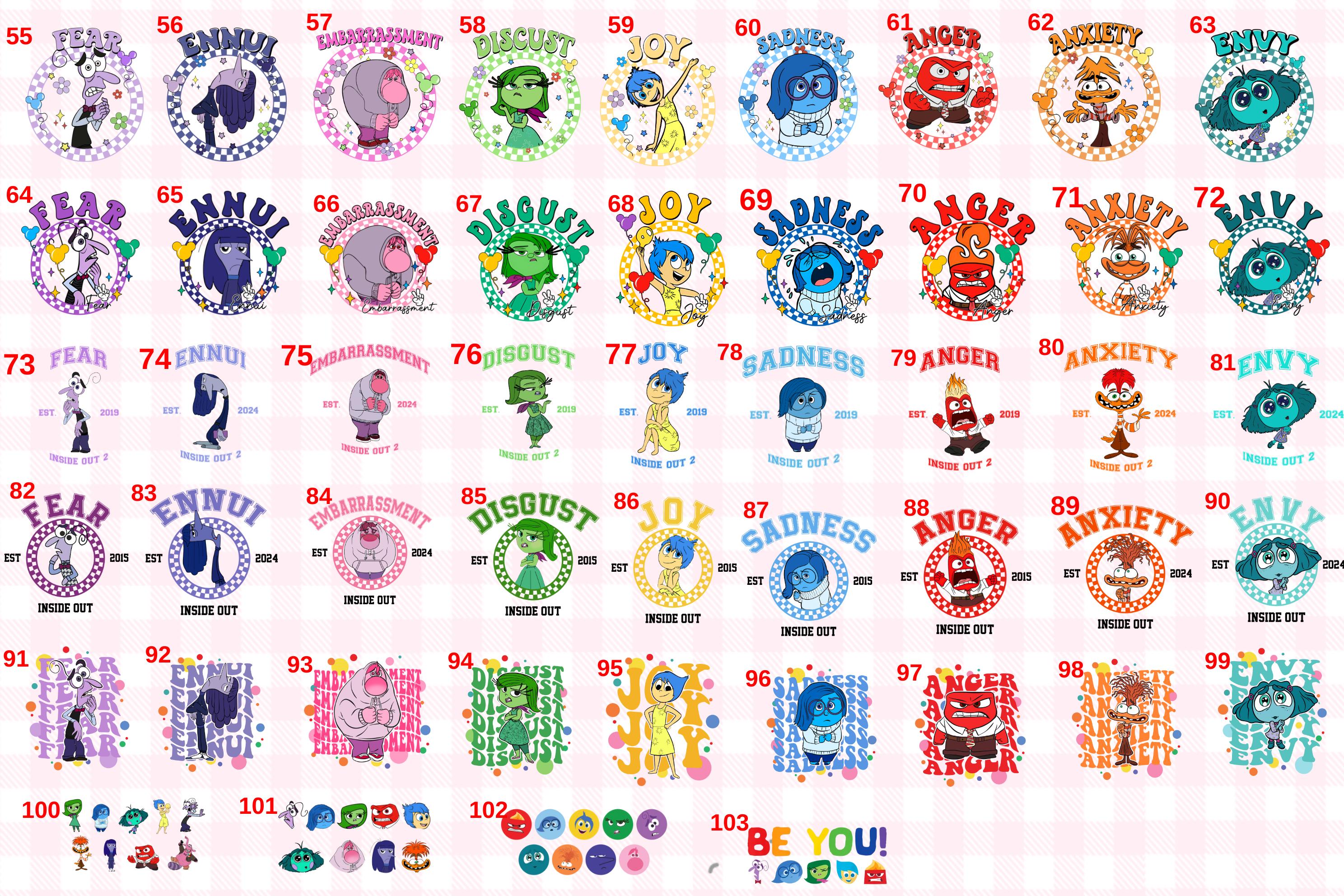 Retro Anger Disney Inside Out Dtf, Inside Out Anger to Press, Disney ...