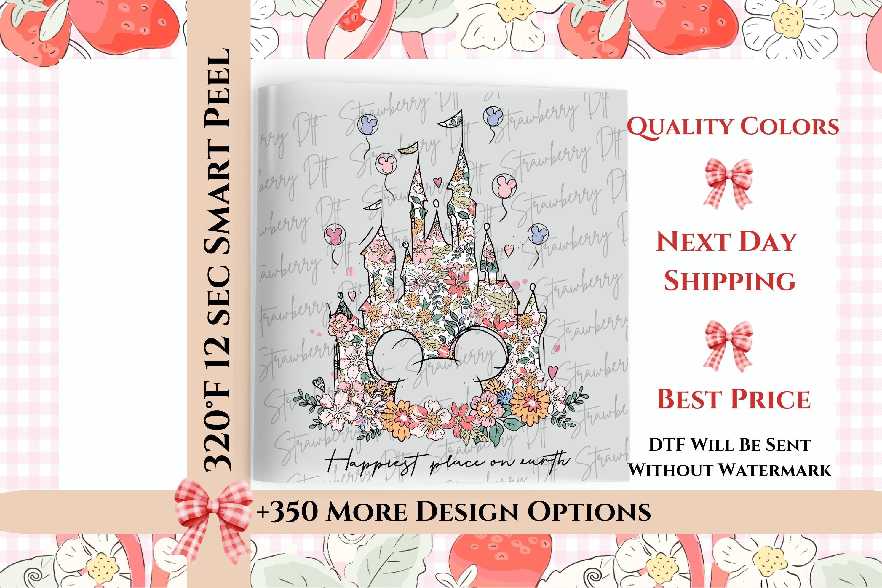 Happiest Place On Earth Transfer, Disney Ready To Press, Mickey Mouse Heat Transfer, Most Magical Place DTF, Disneyland DTF Transfer