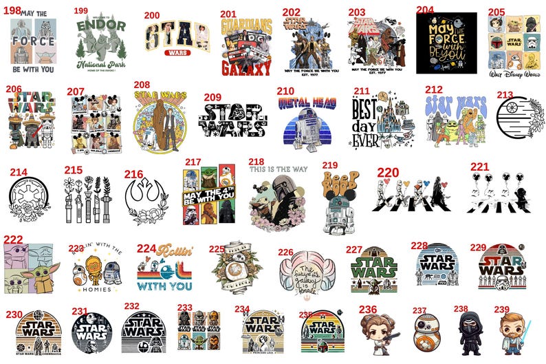 Disney Star Wars DTF Transfer, Galaxy's Edge Ready To Press, Disneyworld Full Color DTF Print, Disneyland Heat Press DTF, Cold Peel Dtf image 5