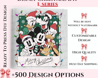 Disney Merry Christmas DTF Transfer, Disney Christmas Ready To Press, Disney Christmas Heat Transfer, Christmas High Quality, DTF Gang Sheet