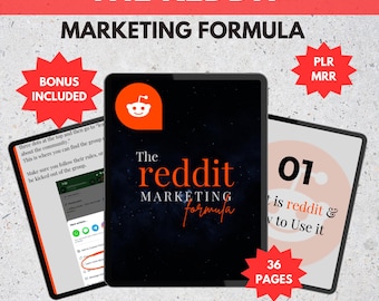 Reddit Marketing Strategy | Digital Product Marketing Guide | PLR & MRR Resell Rights | Social Media Leads | Passive Income Blueprint