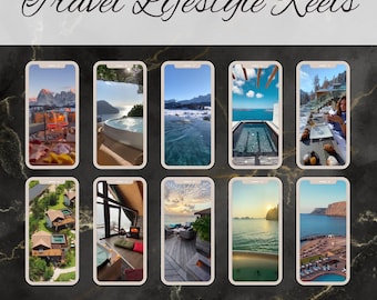 3000 Travel Luxury Reels, Videos, Faceless Marketing, Faceless Reels, Faceless Video, Aesthetic Reels, Digital Marketing, MRR/PLR, Canva