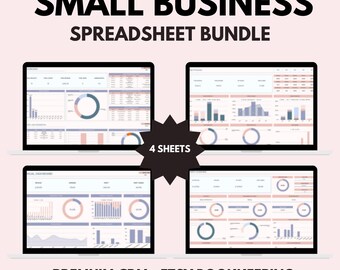 Small Business CRM & Bookkeeping Spreadsheet – Rental Management, Google Sheet, Inventory Tracker Dashboard, Template for Service Businesses