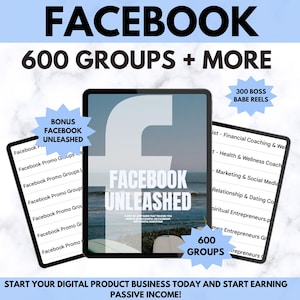 Facebook Marketing Guide - 600+ Promotion Groups, Master Resell Rights (Digital Download)