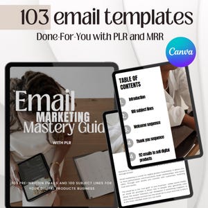 103 Email Templates with Master Resell Rights (Digital Product)