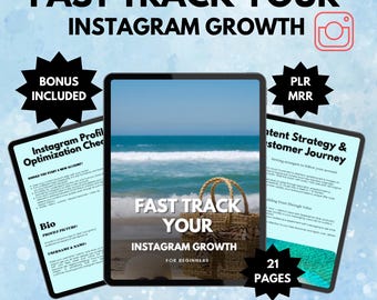 Instagram Growth Guide - Reels Strategy, Social Media Marketing (PLR & MRR)
