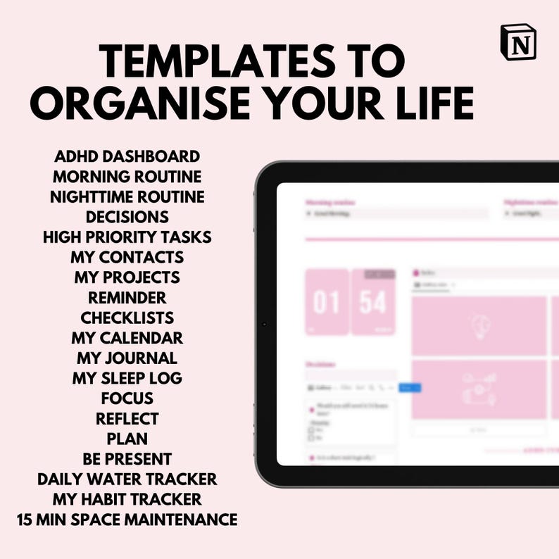 “Pink ADHD Life Planner Template in Google Sheets for Women”
“Digital Budget Tracker and Daily Planner Spreadsheet”
“Notion Template with Second Brain Layout and Habit Tracking”
“Editable Google Sheets Task and Goal Planning System”
“ADHD-Friendly Digital Planner with Pink Aesthetic”
“Productivity and Life Management Planner for Neurodivergent Creators”