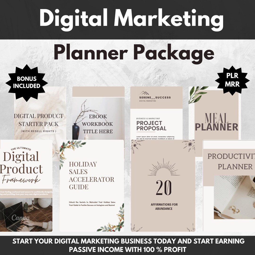 Done for You PLR MRR Digital Product Bundle Canva Templates ...